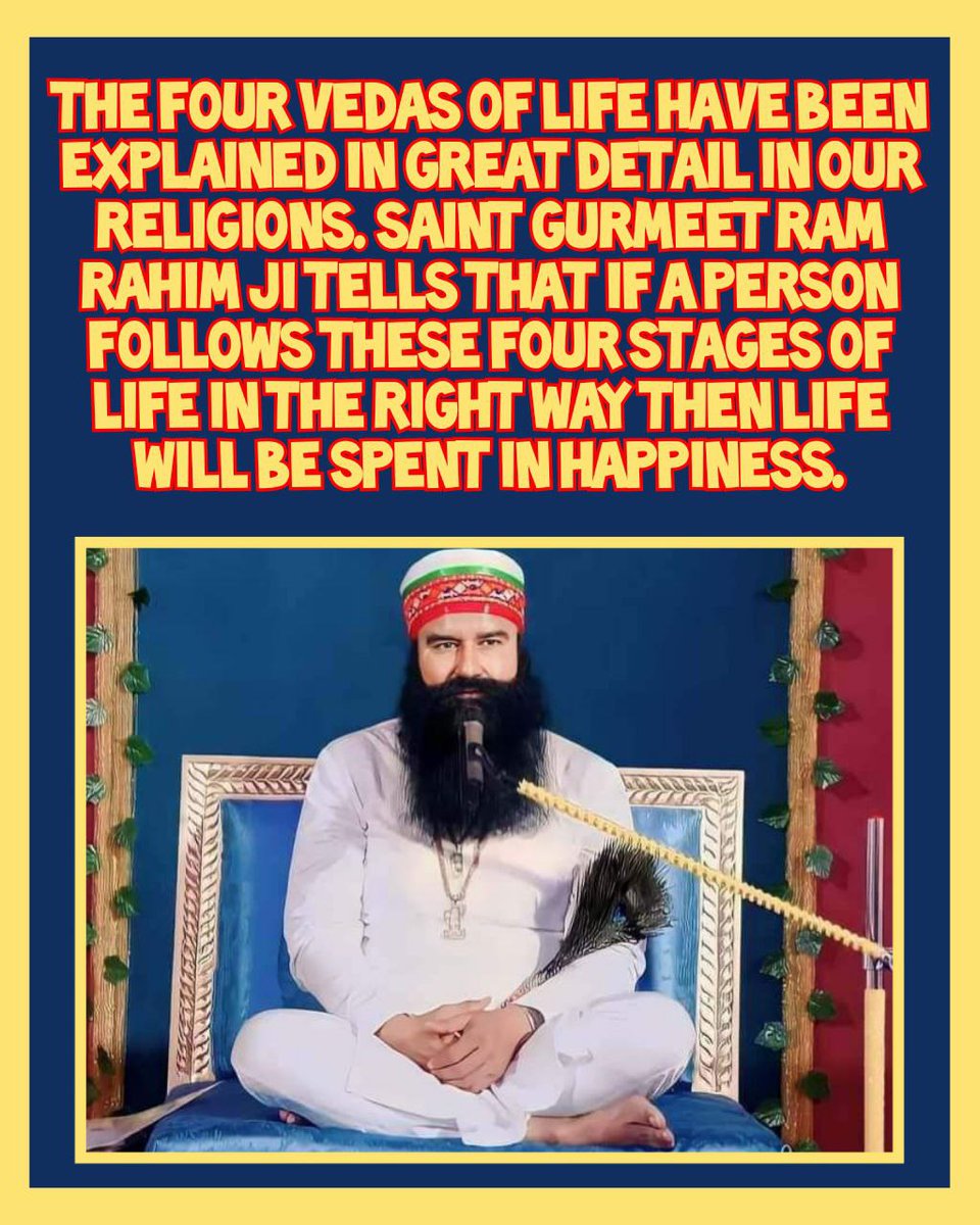 #IndianCulture
Saint Dr. @Gurmeetramrahim Singh Ji says that only humans have relationships, animals have no relationships at all. All our religions encourage us to be loyal to our relationships. It is written in our Hindu religion that we should be conscious of our relationships