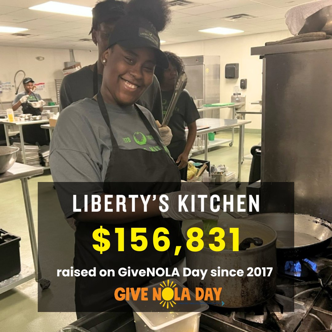 🌟 $156,831 raised since 2017! Your support on #GiveNOLADay has been incredible. Let’s not stop now! Donate today and continue to make a real impact at Liberty's Kitchen. bit.ly/lkgive24 #CommunityImpact #SupportLocal