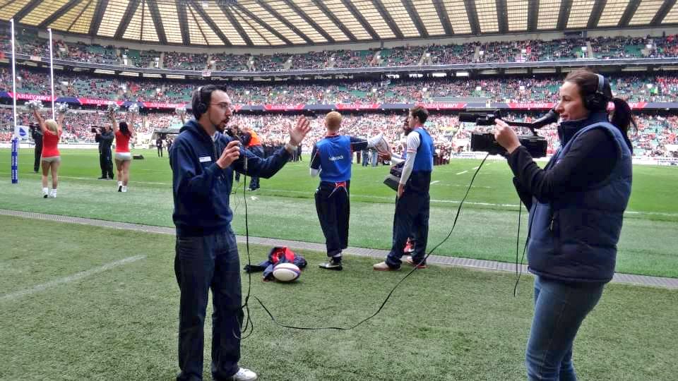11 years ago pitch side at Twickenham for the Army Navy