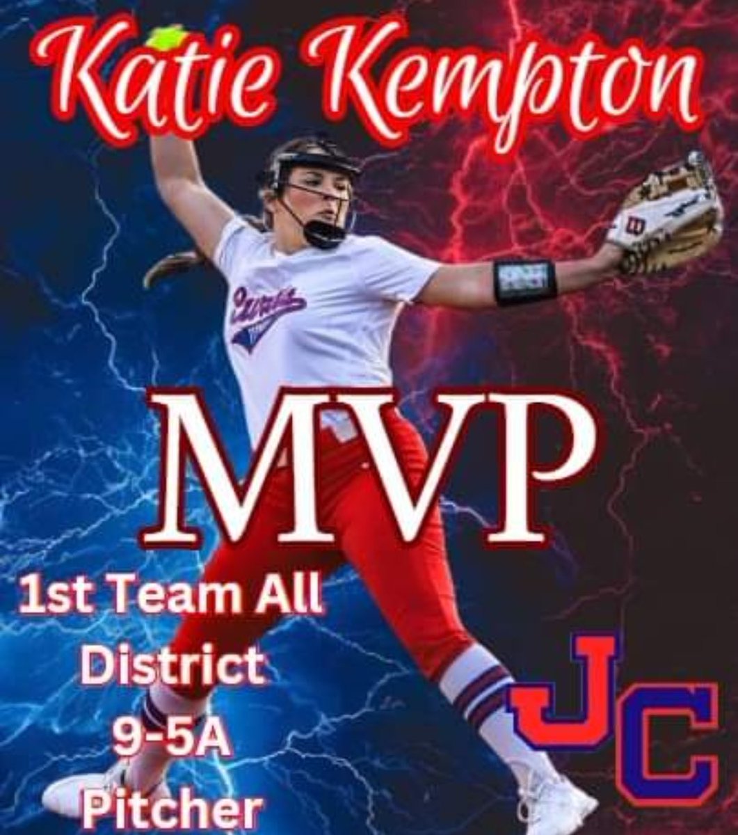 I'm truly honored to be named the District 9-5A MVP‼️ I also want to congratulate my teammates and my head coach, Jerry Godfrey on their accolades on the great season we had‼️@ChristopherDabe @GeauxPrepsLA @Softball_La @JCCS_Softball @ExtraInningSB @IHartFastpitch @UMRamSoftball