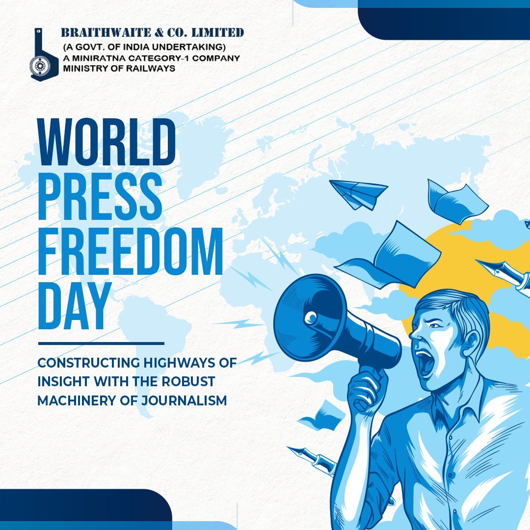 Let's honor the courage and dedication of journalists worldwide who tirelessly pursue truth and uphold our right to information. Happy World Press Freedom Day!
.
.
.
#WorldPressFreedomDay #WorldPressDay2024 #Journalism #RightToInformation #Braithwaite