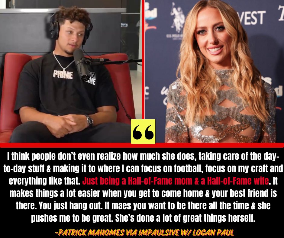 On the IMPAULSIVE Podcast, Patrick Mahomes unleashes some of the most captivating and endearing words a man could ever say about his wife ❤️