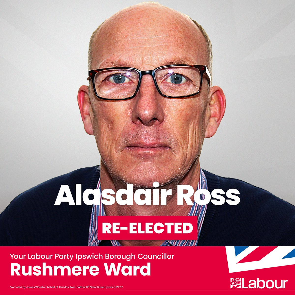 Rushmere: Labour 1163, Conservatives 623, Lib Dem 146, Green 221, Reform 188. Labour hold for @AlasdairRoss