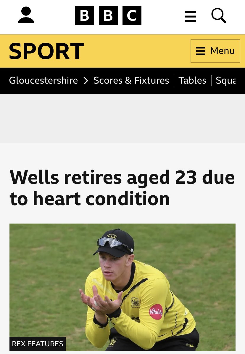 Safe and Very Effective 

Gloucestershire wicketkeeper-batter Ben Wells has retired from professional cricket at the age of 23 after being diagnosed with a heart condition.
Wells received his diagnosis for arrhythmogenic right ventricular cardiomyopathy (ARVC) following a routine…