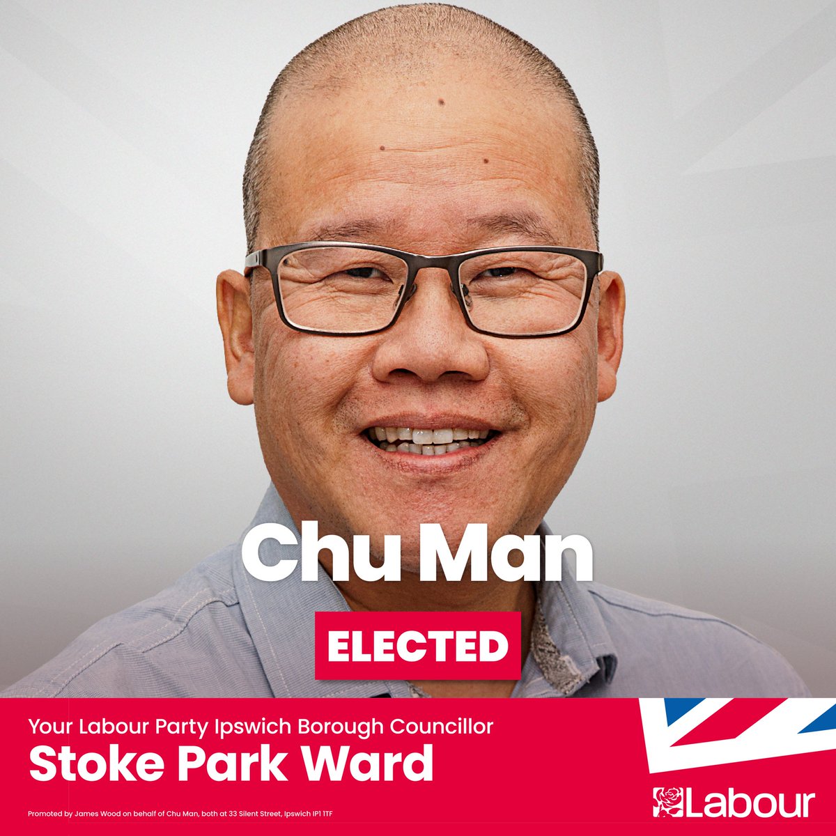 Stoke Park: Labour 765, Conservative 702, Green 172, Lib Dem 76. Labour gain for Chu Man.