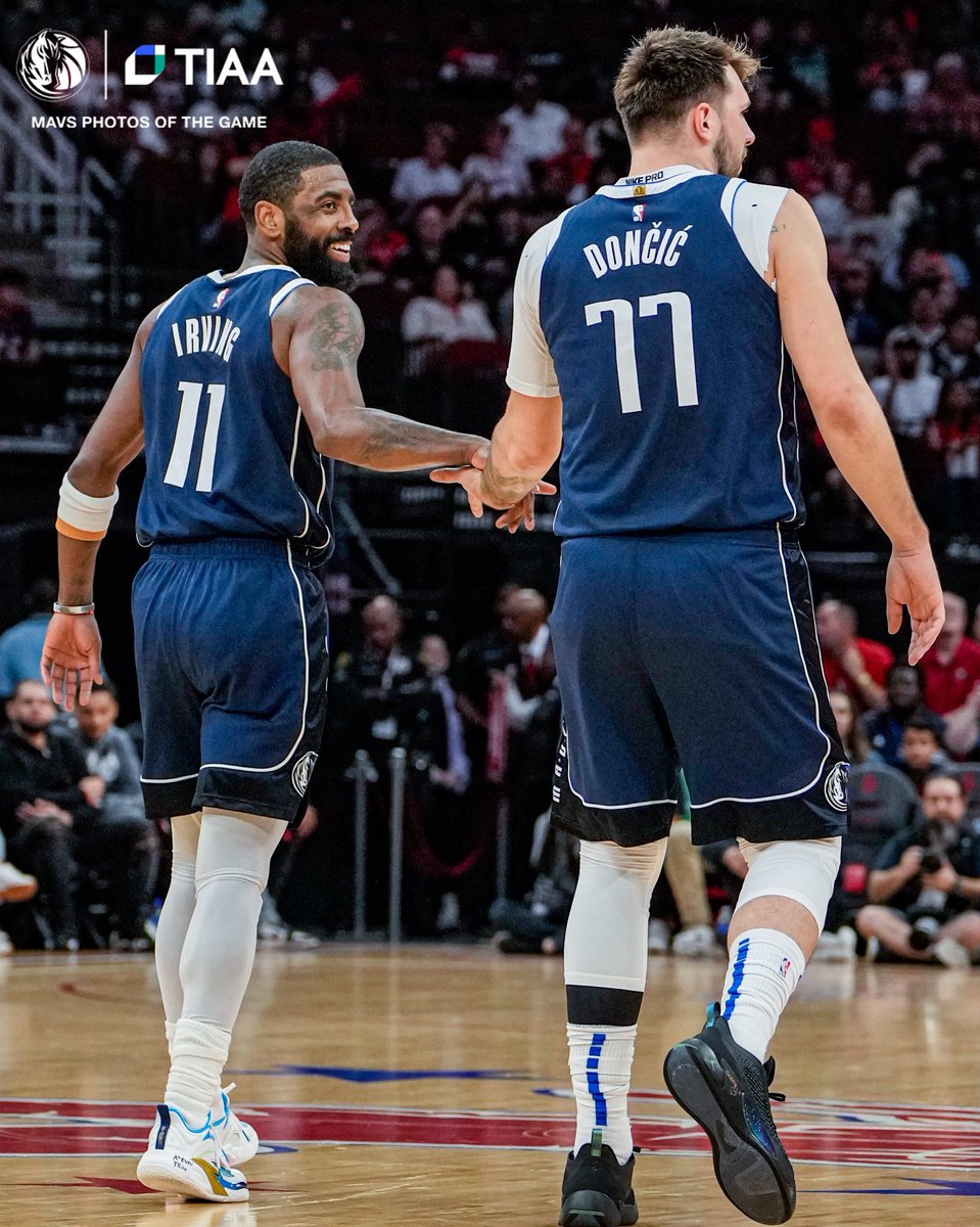 Highest PPG in Mavs playoff HISTORY:

32.2  -  Luka Dončić
32
31
30
29
28
27
26
25.8  -  Kyrie Irving     
25.3  -  Dirk Nowitzki

Playoff risers.
