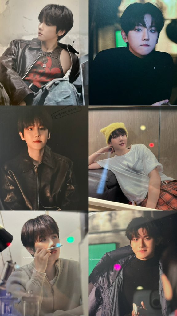 New unreleased photos of Baekhyun that are on display at ‘STOCK : 0506’, Baekhyun’s 2024 official birthday cafe event organised by INB100 🥳📸✨