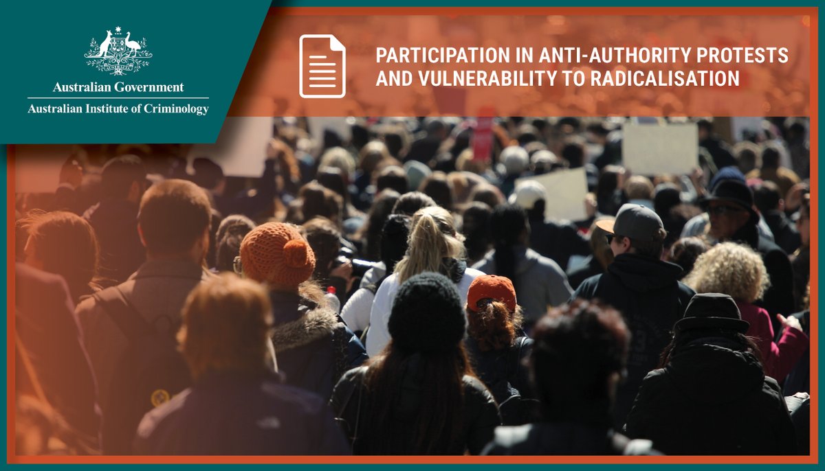 Our #ResearchReport released today uses data from a large, national survey of Australians to measure vulnerability to radicalisation among people who participated in anti-authority protests.

Learn more bit.ly/4aZnWMf

#AICResearch