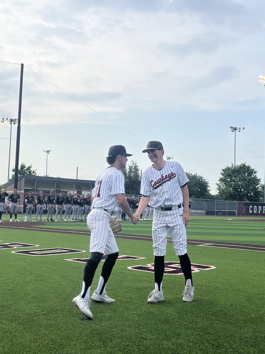 Coppell Cowboys Baseball (@chs_cowboysbb) on Twitter photo Coppell takes Game 1 with 2-1 WALK OFF WIN over Prosper!
<a href="/JakeG2006/">Jake Garcia</a> - CG, 7 IP, 6 H, 1 ER, 1 BB, & 2 Ks
<a href="/aaroncolbyyy/">Aaron Colby</a> - 2/3, 2B, & GW RBI scoring <a href="/Alonzo09Sal/">Sal Alonzo</a>
<a href="/CainFrosk_/">Cain</a> - 3/3, 2B, RBI
<a href="/BrodieScott08/">Brodie</a> - 3B, R
#ALLIN #CFND
<a href="/CoppellSports1/">Coppell ISD Athletics Dept</a>
<a href="/CoppellHigh/">🏫 Coppell High School 📚</a> Coppell takes Game 1 with 2-1 WALK OFF WIN over Prosper!
<a href="/JakeG2006/">Jake Garcia</a> - CG, 7 IP, 6 H, 1 ER, 1 BB, & 2 Ks
<a href="/aaroncolbyyy/">Aaron Colby</a> - 2/3, 2B, & GW RBI scoring <a href="/Alonzo09Sal/">Sal Alonzo</a>
<a href="/CainFrosk_/">Cain</a> - 3/3, 2B, RBI
<a href="/BrodieScott08/">Brodie</a> - 3B, R
#ALLIN #CFND
<a href="/CoppellSports1/">Coppell ISD Athletics Dept</a>
<a href="/CoppellHigh/">🏫 Coppell High School 📚</a>