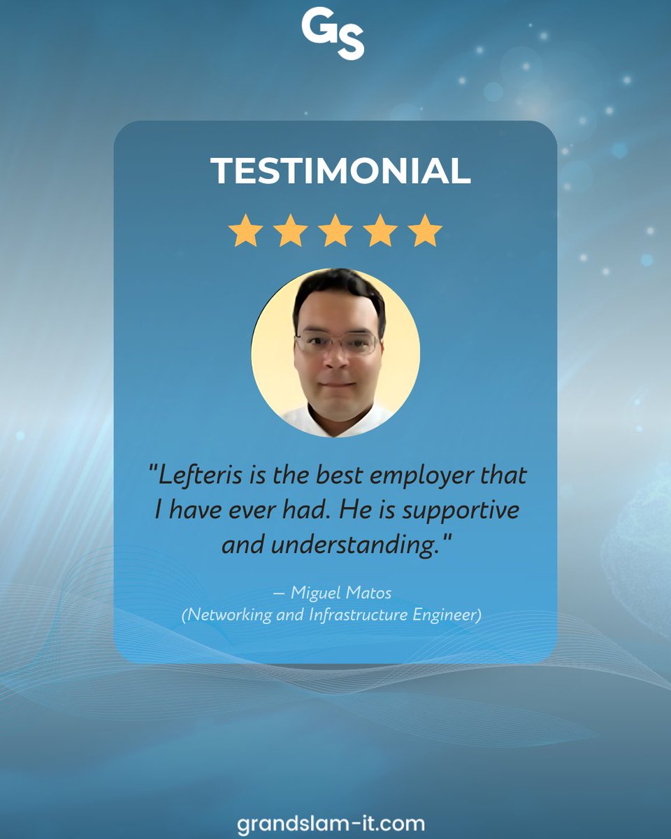 Navigating towards excellence with precision and purpose 🌟A heartfelt shoutout to Miguel Matos for his exceptional insights! 

#clientsuccess #training #leadership #testimonial #professionaldevelopment #ittraining #clienttestimonial #grandslamitschool #skillbuilding…