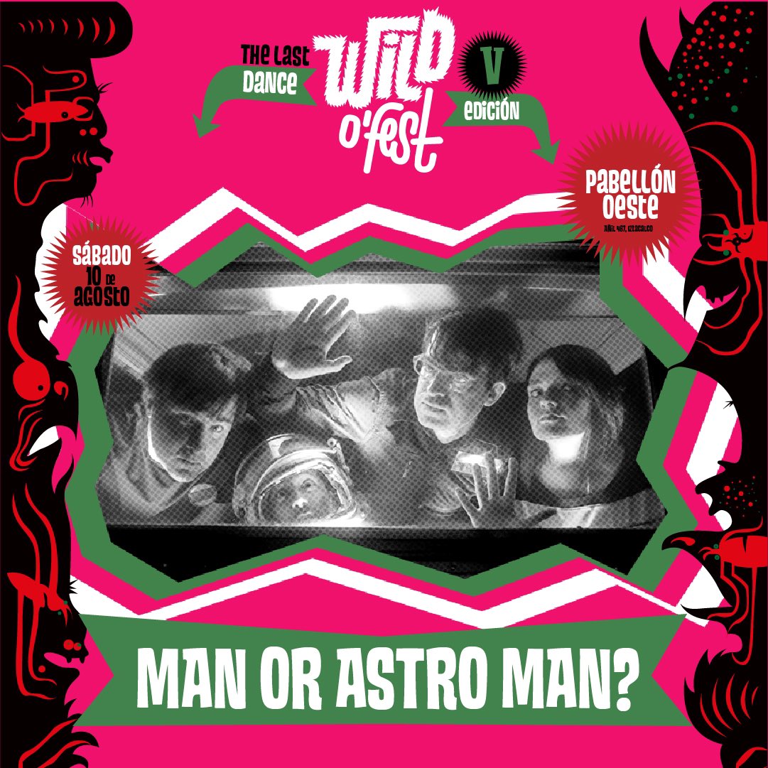 ¡Man or Astro Man? está más que listo para la quinta edición de Wild O’Fest! 😎💥 ¡Vayan por sus boletos y nos vemos en las olas! 🎟️: bit.ly/3IKj9BS