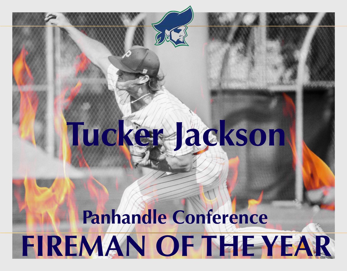 Pensacola State Baseball (@psc_baseball) on Twitter photo Congratulations to our guy <a href="/TuckerGageJack/">Tucker Gage Jackson</a> Panhandle Conference Fireman of the Year!🏴☠️🔥 Congratulations to our guy <a href="/TuckerGageJack/">Tucker Gage Jackson</a> Panhandle Conference Fireman of the Year!🏴☠️🔥