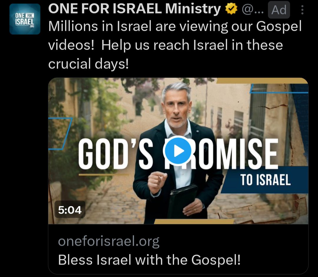 the nausea of viewing the christofascism of modern 'Zionism' through the frame of twitter advertisements