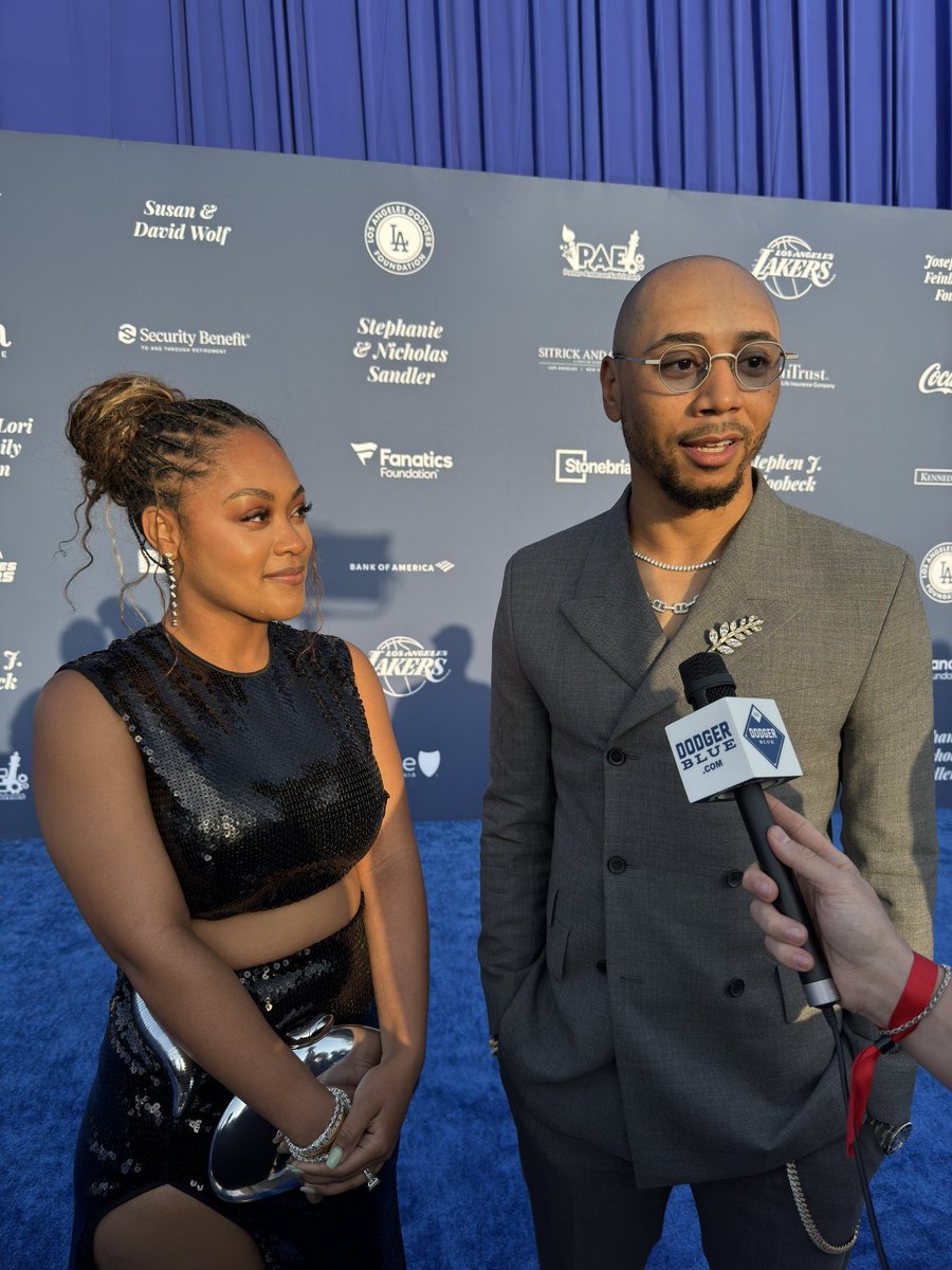 MOOKIE BETTS AND BRIANNA BETTS.