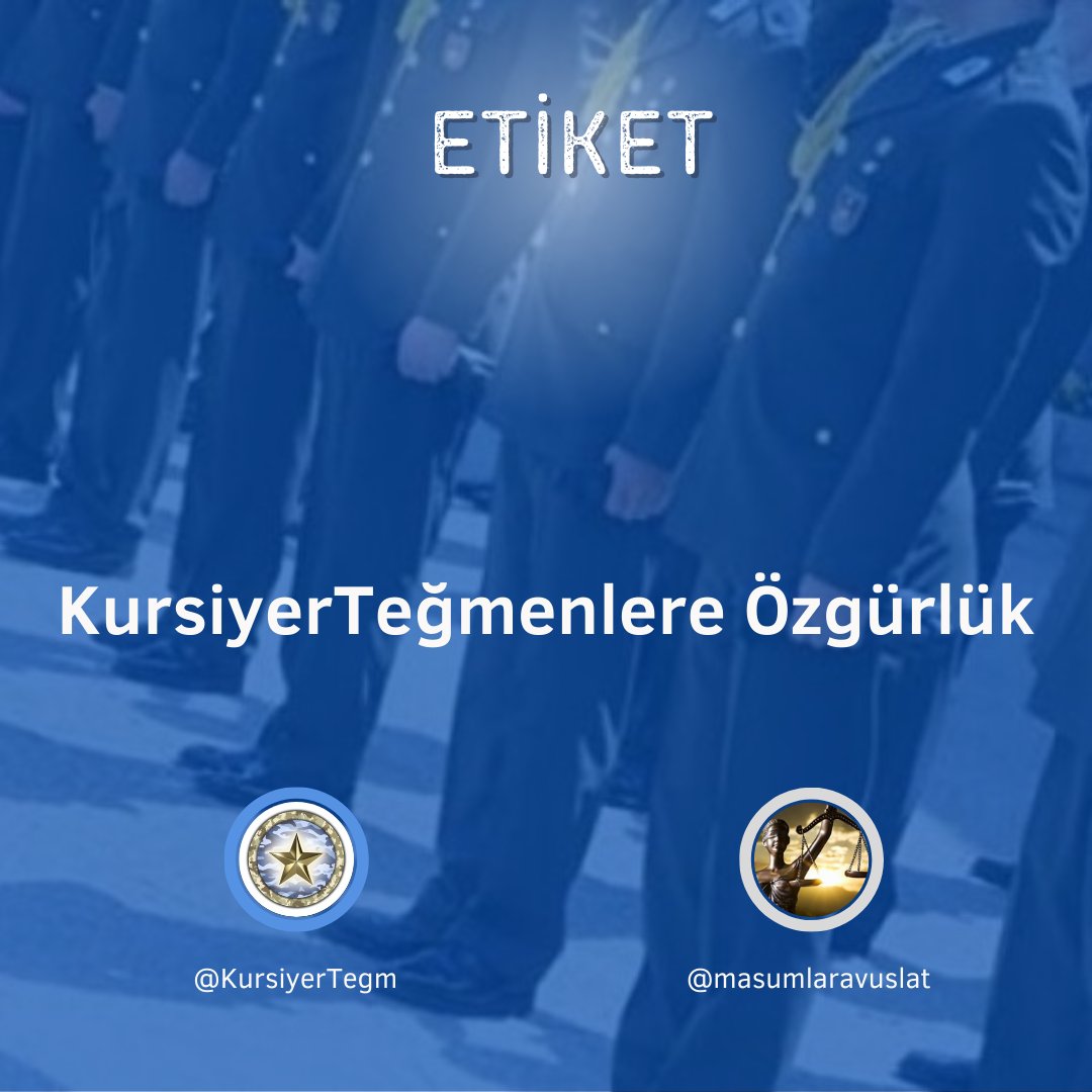 Türkiye saati ile 2⃣ 0⃣ . 5⃣ 9⃣' da başlayacağız. 🔴🟡🔵Etiketimiz ⬇️ KursiyerTeğmenlere Özgürlük Neredeyse 8 yıldır cezaevinde olan kursiyer teğmenler için @KursiyerTegm platformu ile birlikte desteklerinizi bekliyoruz...