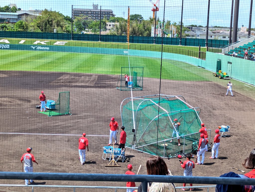 今日はイースタン・リーグ観に⚾
 #広島東洋カープ 
 #オリックスバファローズ