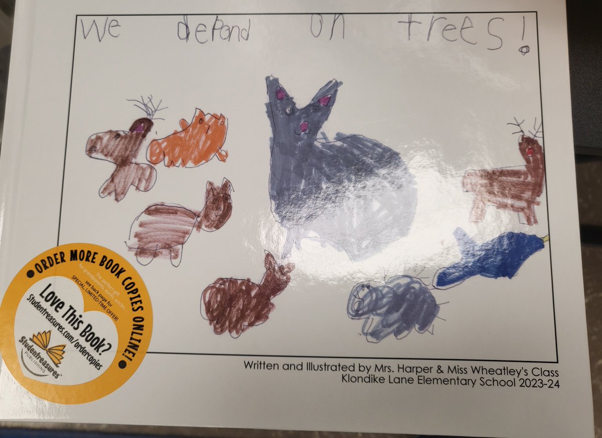 Published authors in Kindergarten!! We researched and wrote all about different trees in @ELeducation @KlondikeLane