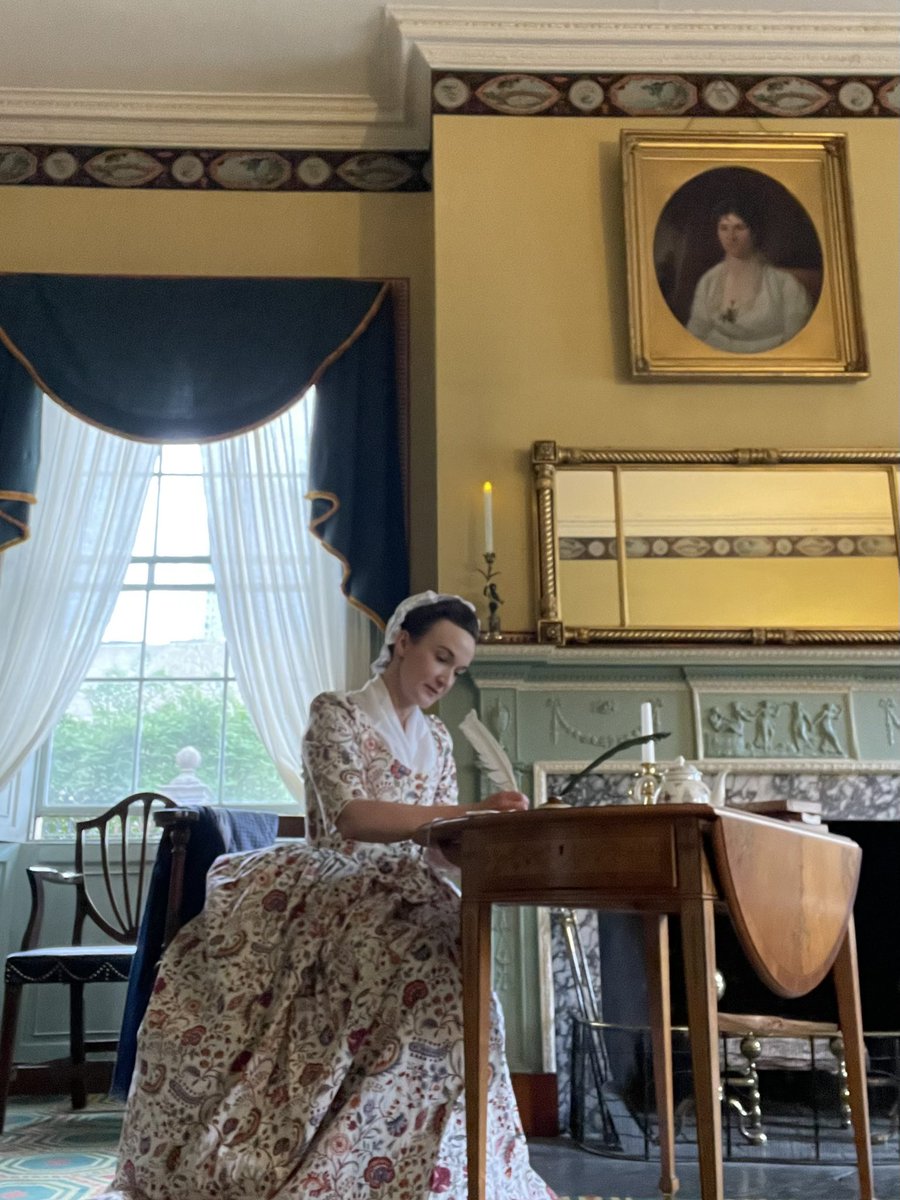 Many thanks to @HistoricNE, and #CrescendoProductions for the chance to portray #AbigailAdams in a special program this evening, “Love & Politics in the Early Republic.” The #OtisHouse parlor is one of the most exquisite spaces in which I’ve ever had the good fortune to perform!