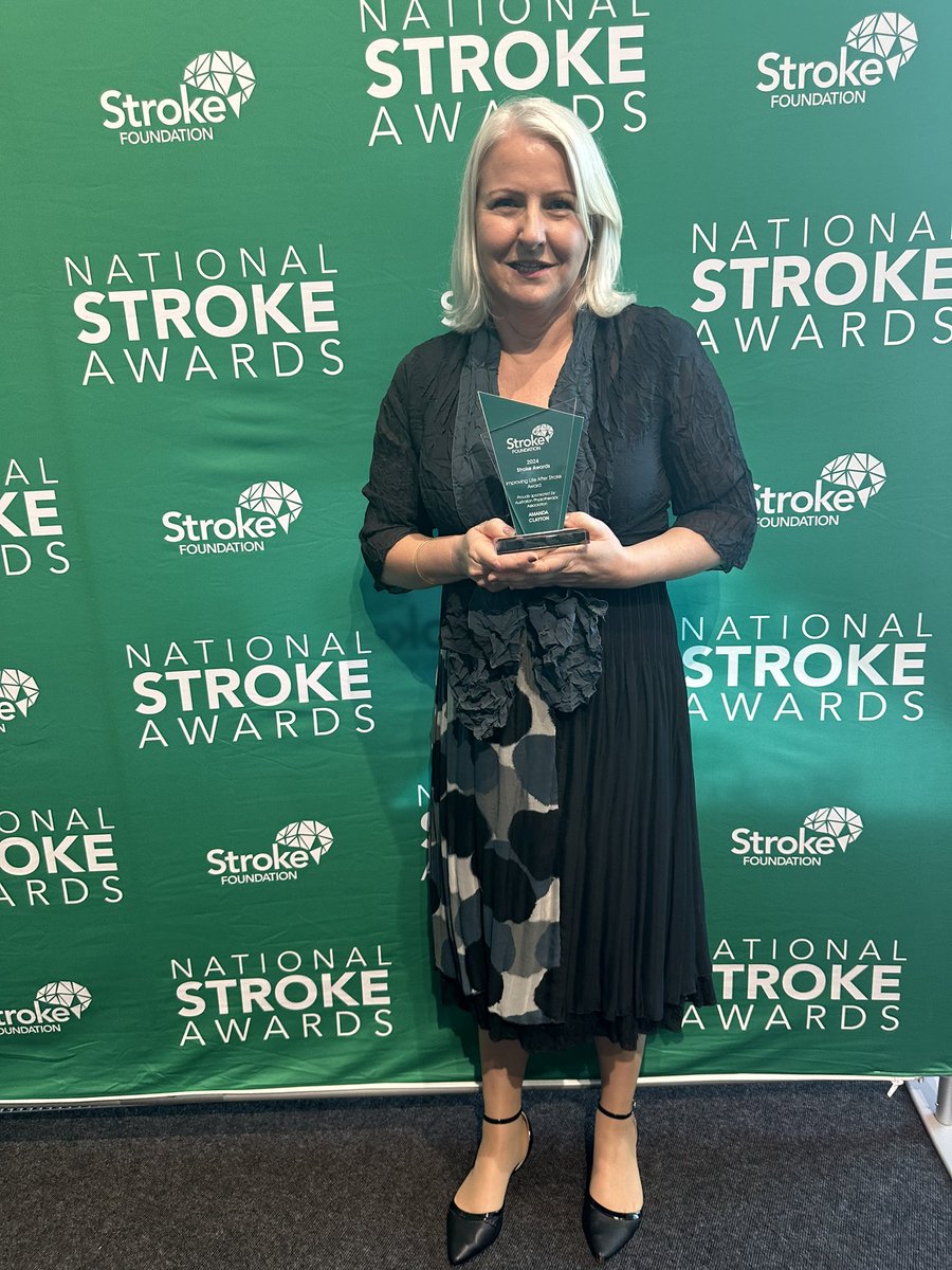 IMPROVING LIFE AFTER STROKE AWARD: Amanda Clayton has been named the winner of the Improving Life After Stroke Award at the 2024 Stroke Awards. National Stroke Awards is proudly supported by: @Medtronic, @AbbVie_AU, @apaphysio,@IpsenGroup, @NAB, Precision Connect and @Worrellsau