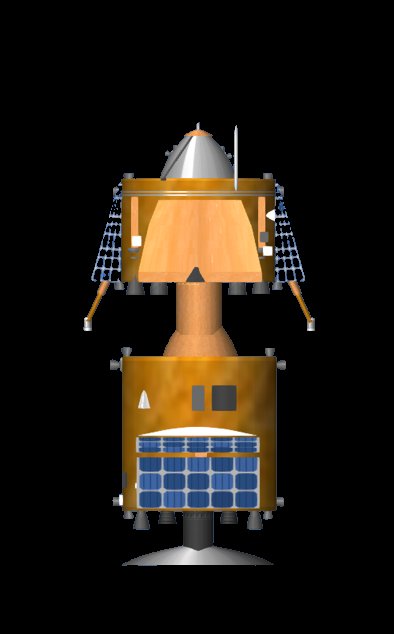This is the final design, vs the first ever design of INov - 1 Lunar Lander.