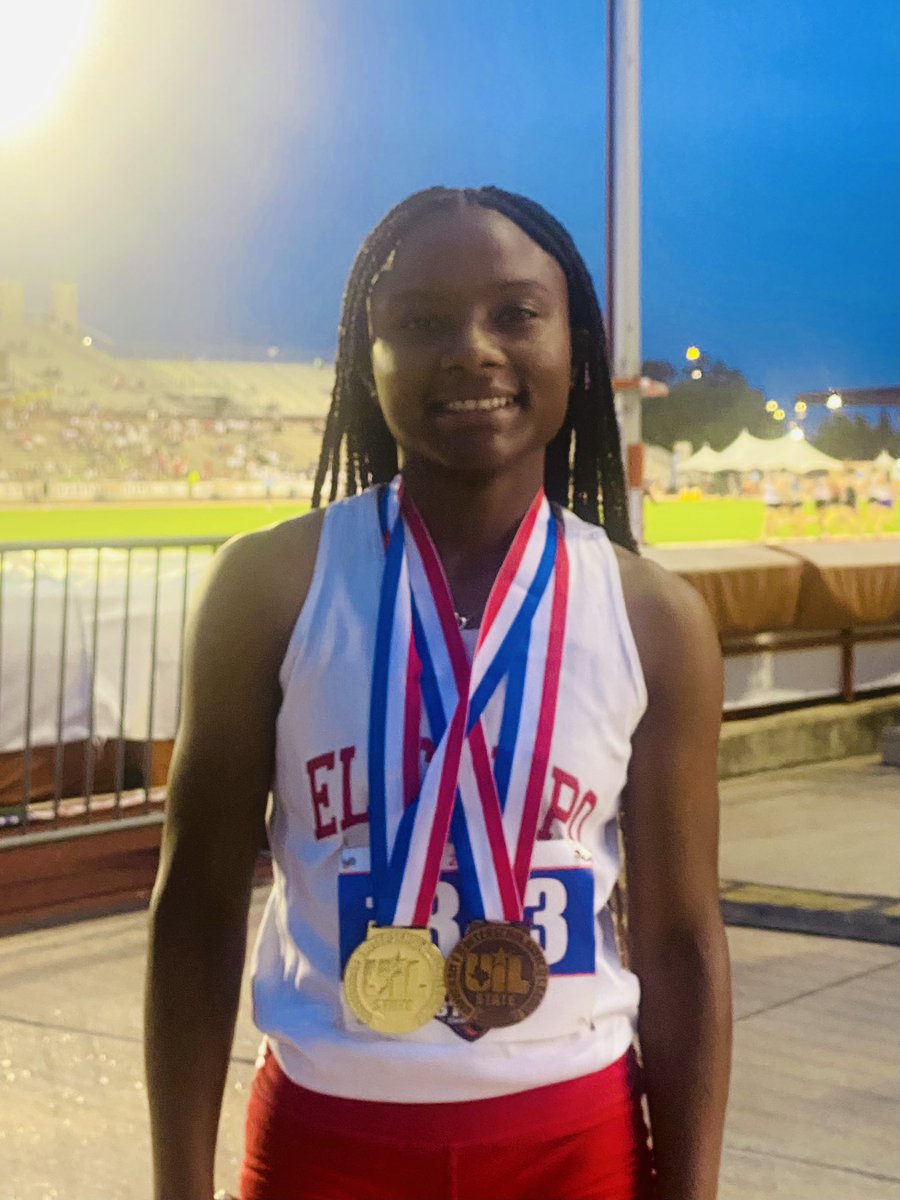 Incredibly proud of you, @m_holmes188!!! Sophomore season wrapping up at the @uiltexas State Track meet and bringing home 2 medals!!! 🥇4A 100m STATE CHAMPION🥇 🥉4A 200m BRONZE MEDALIST🥉 @Ricky_Ricebird @CoachTReeve
