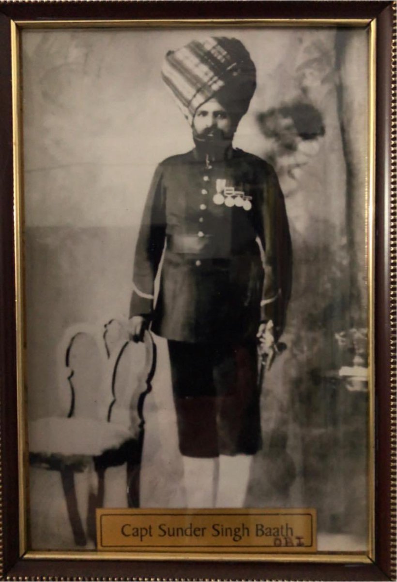 Captain Sunder Singh Batth ,of Jind State Imperial Service Infantry. He was from 23 CHak 2L, Tehsil- Okara, Distt- Mintgumri, Punjab. @PunjabiRooh