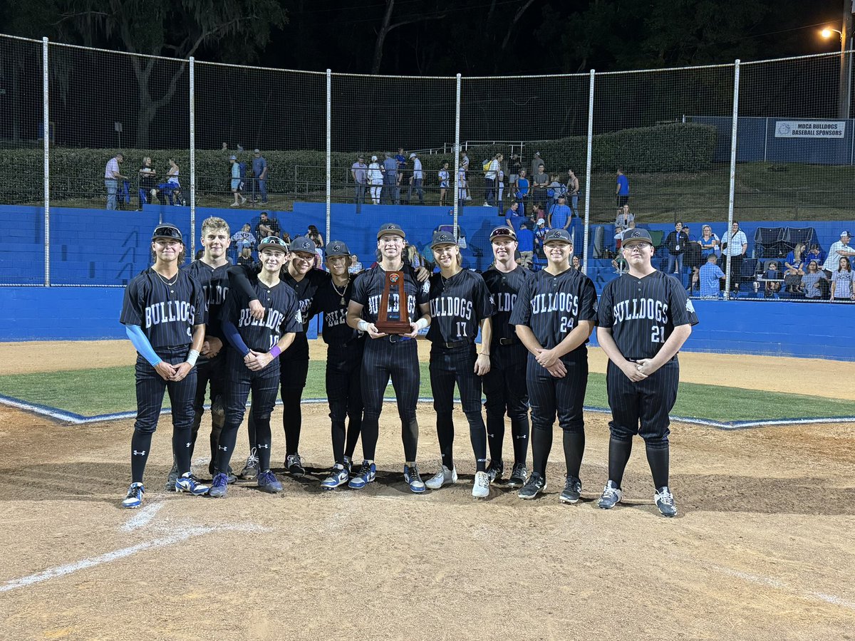 Special moment for these Seniors! Never take wins for granted.  Absolutely never take District Championships for granted.  Class of 2024 has won 4 in a row. Amazing group of young men on &amp; off the field! #MDCABaseball