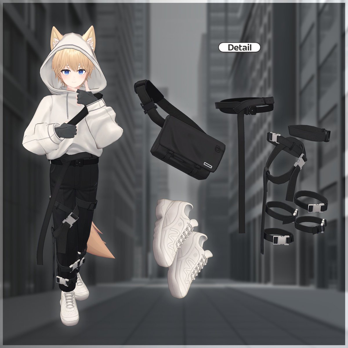 [+Head Avatar]の専用衣装である Daily Techwear を発売しましたので、ぜひご注目ください!🎉

BOOTH
bluecloud.booth.pm/items/5664776

🎁 RT＆フォローイベント
アカウントをフォロー後RTすると05月05日抽選で3人に発売衣装を差し上げます！

#PlusHead #Maro3D