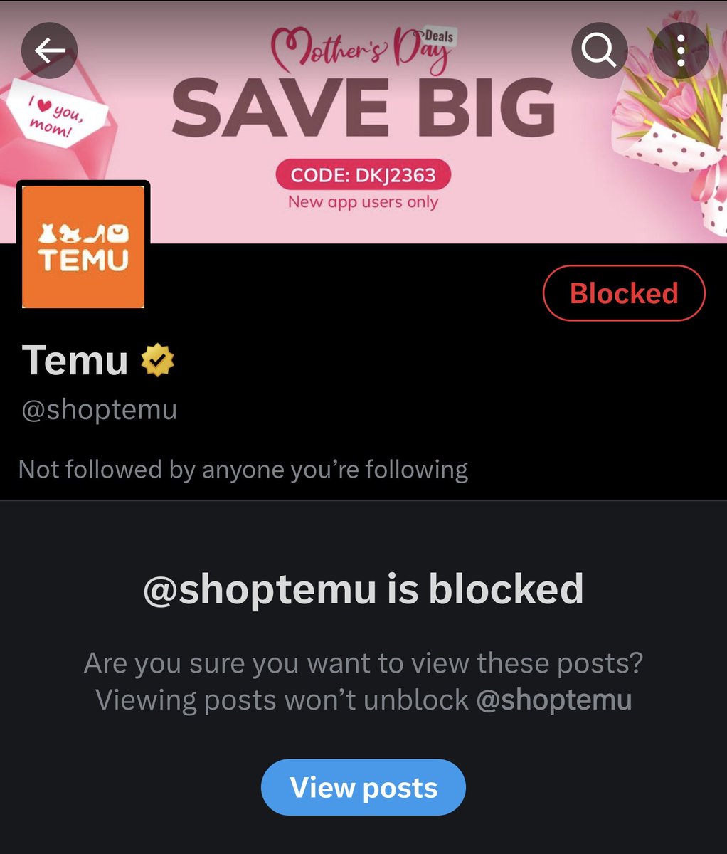 Even if you have an account blocked, you can still be served ads that give you no option to block, mute, or even report an issue.