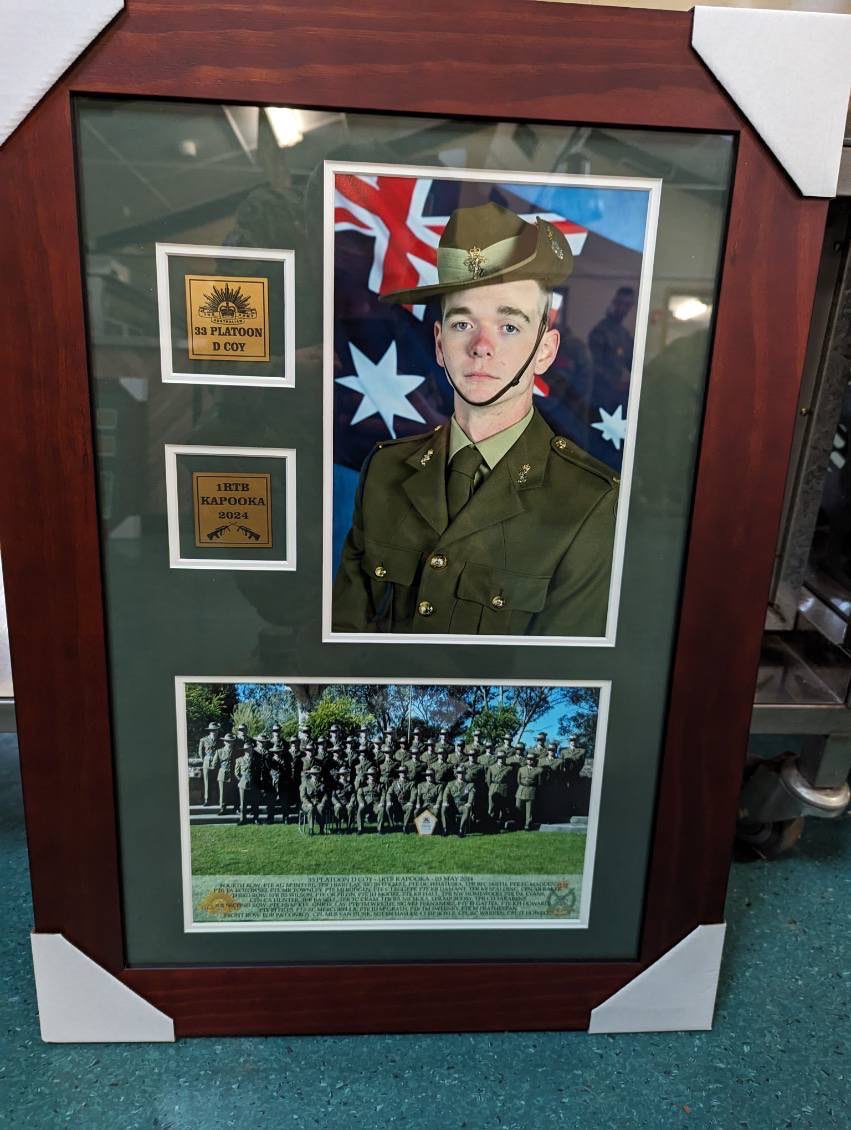 Today my godson (Aaron) ‘marched out’ of #AusArmy 1 Recruit Training Battalion  at Blamey Barracks (Kapooka) and we couldn’t be prouder of him 💯🙌🫡

World class training for a modern and agile Army. BZ to all instructors and staff 🙏

#GoodSoldiering 

#YourADF ⚓️⚔️✈️🛰️📡🇦🇺