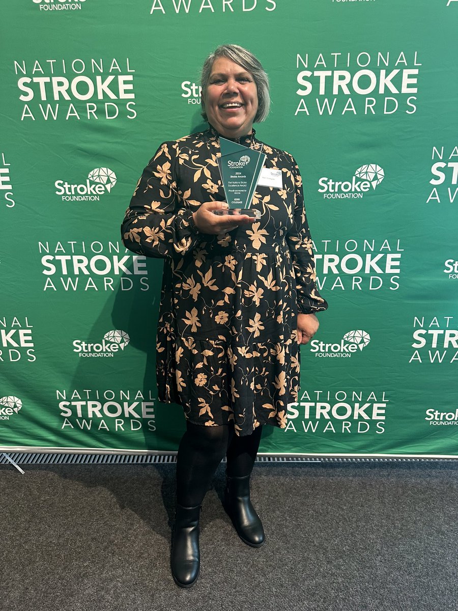 FIRST NATIONS STROKE EXCELLENCE AWARD: Kerri Colegate has been named the winner of the inaugural First Nations Stroke Excellence Award. National Stroke Awards 2024 is proudly supported by: @Medtronic, @AbbVie_AU, @apaphysio,@IpsenGroup, @NAB, Precision Connect and @Worrellsau