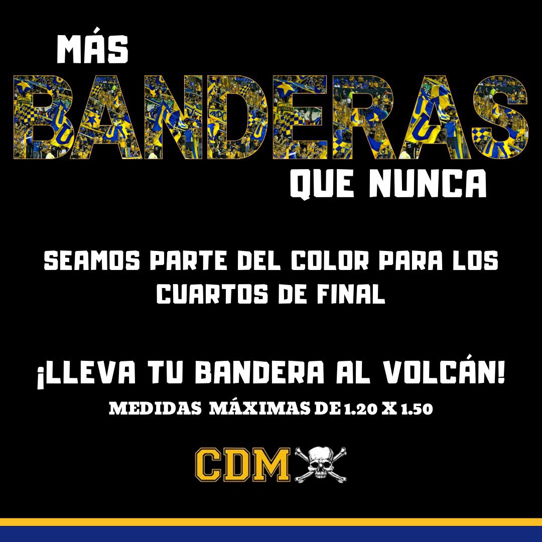 Se viene la fiesta y el color más hermoso del país. Todos seamos partes de esto, cualquier bandera va a sumar, quien esté interesado sobre cómo hacer las banderas, color de tela y medidas puede mandar dm. ¡NUEVO LEÓN ES DE TIGRES Y QUE LA CUENTEN COMO QUIERAN!