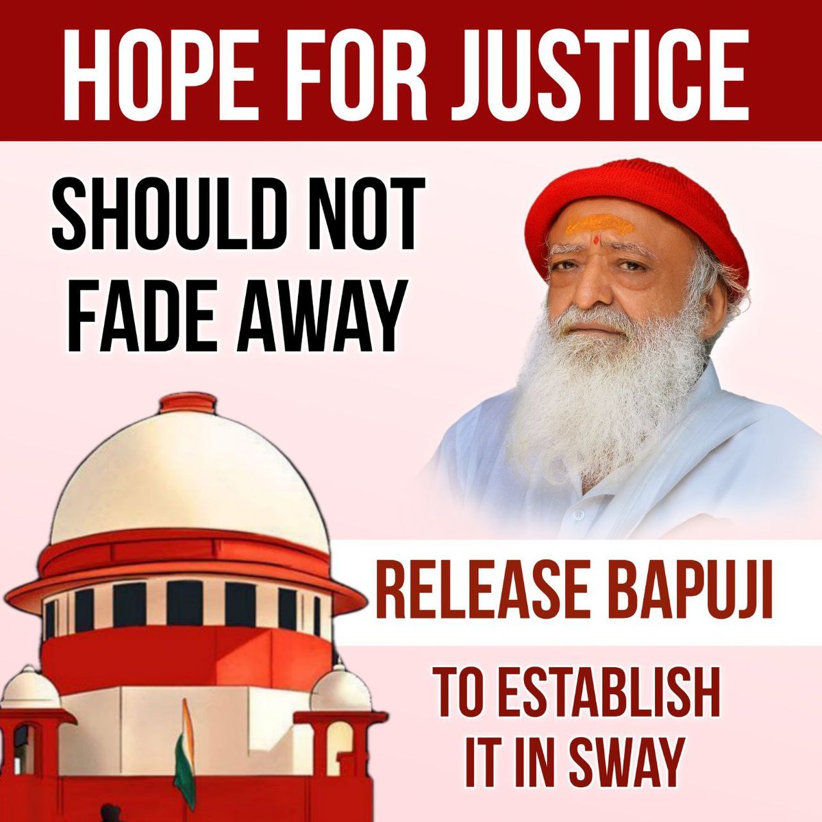 The persecution faced by d Sanatan Rakshak Sant Shri Asharamji Bapu makes it clear that there is a system of governance & justice being run based on d whims of those who seek to destroy Sanatan principles. Now, d demand of the people is #EnoughIsEnough to swiftly release #Bapuji