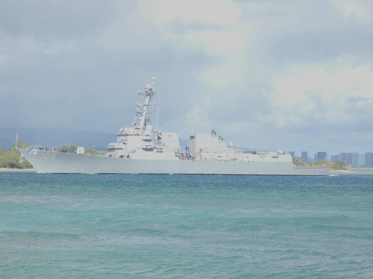 USS Wayne E. Meyer (DDG 108) Arleigh Burke-class Flight IIA guided missile destroyer coming into Pearl Harbor - May 2, 2024 #ddg108 #usswayneemeyer