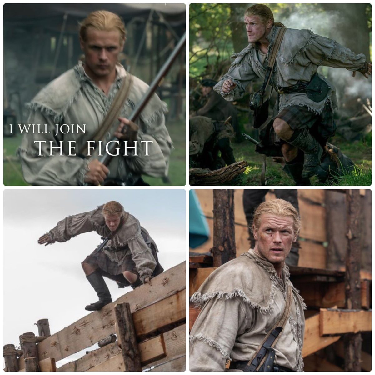 🌟Wishing you a goodnight and a Happy Fraser Friday with Warrior Jamie in S7! #JamieFraser #SamHeughan #Outlander