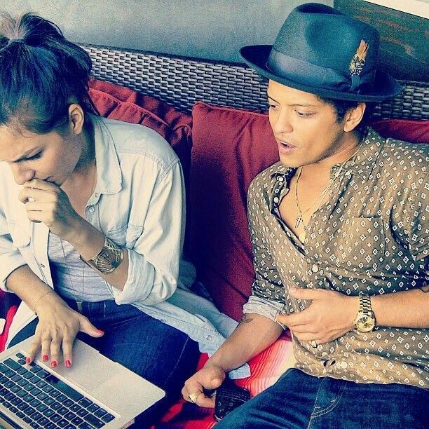 Bruno's assistant when she showed him that he can tweet more than 3 times a year: