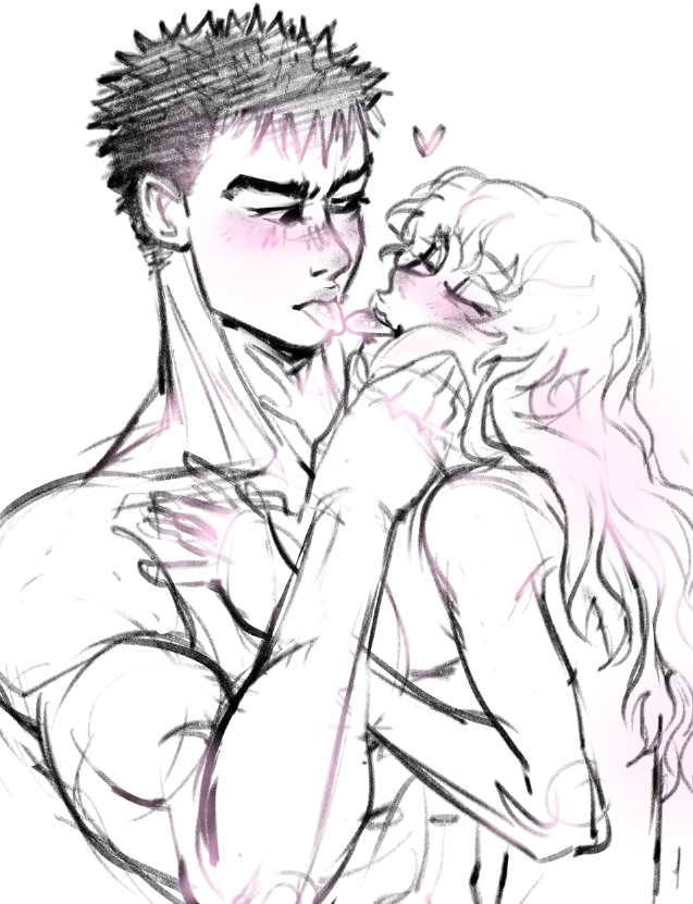 rlly miss letting myself draw for hours at night </3 #berserk #berserkfanart #griffguts #griffith