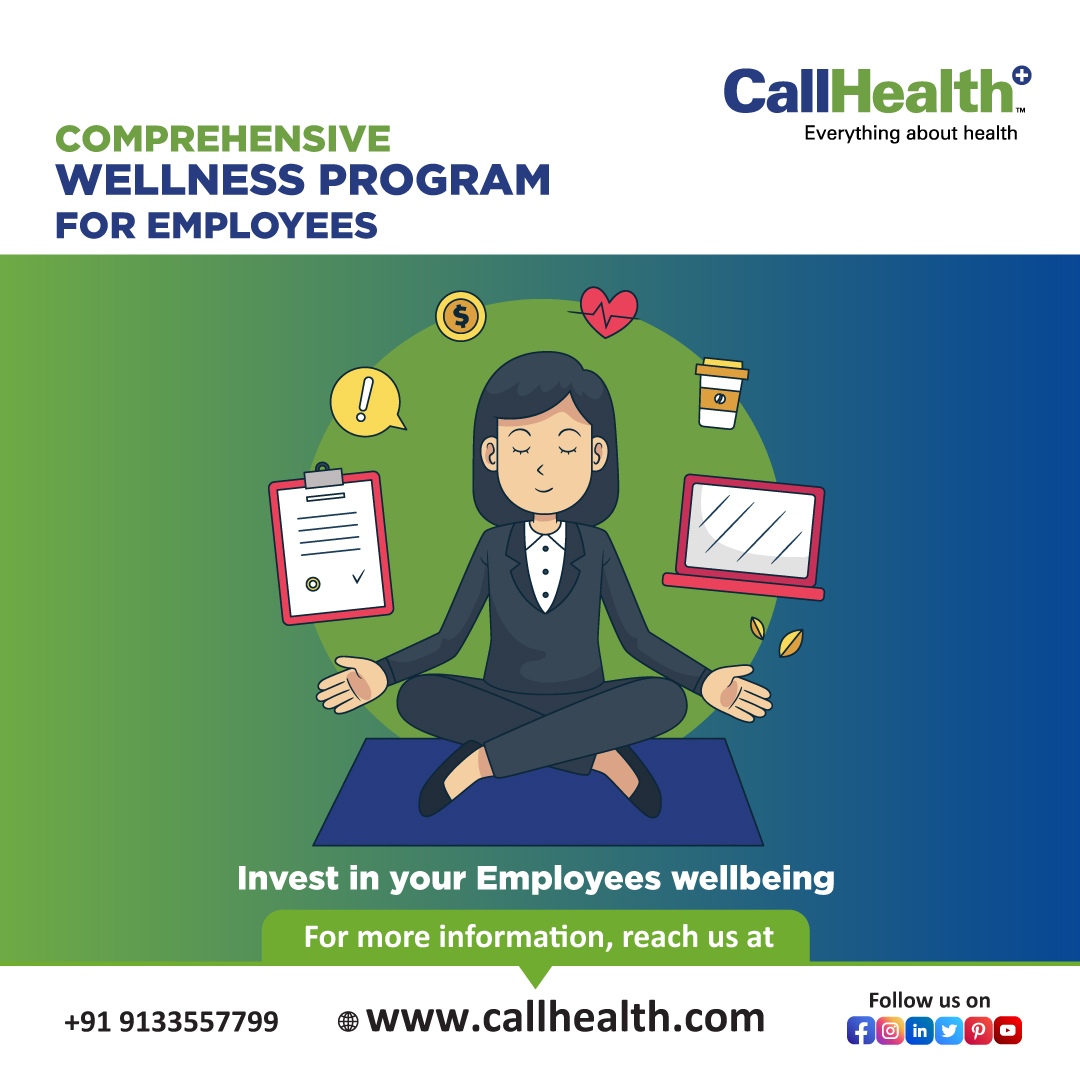 Prioritize employee well-being with our tailored corporate wellness program!

Website: callhealth.com
Call: +91 9133557799

#corporatewellness #corporatehealthchecks #employeehealth #annualhealthcheck #annualhealthcheckup #employeewellbeing #virtualdoctorconsultation