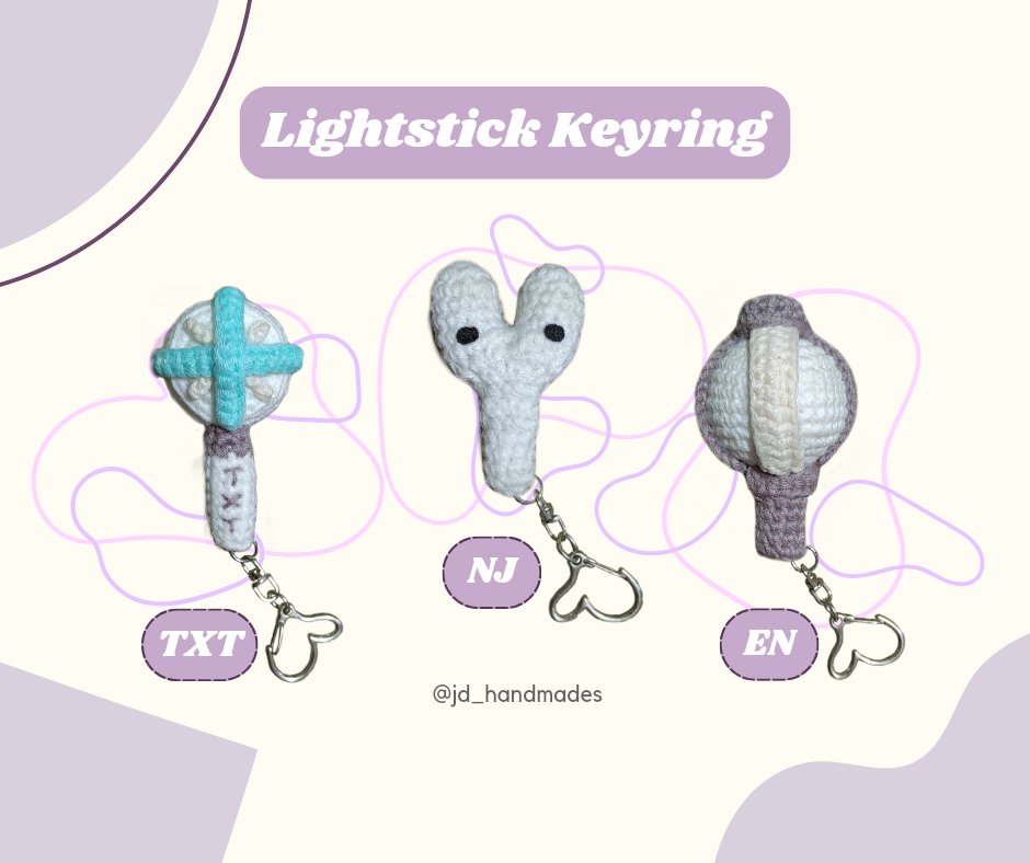 wts lfb worldwide shipping

Crochet Lightstick keyring (3inches)
•TXT
•ENHYPEN
•NJ

🧶est. 1-2 weeks lead time of production (but still depends on the amount of orders)
🚫 strictly no cancellation! Dp is not refundable.

No rush order! made to order, just dm me.