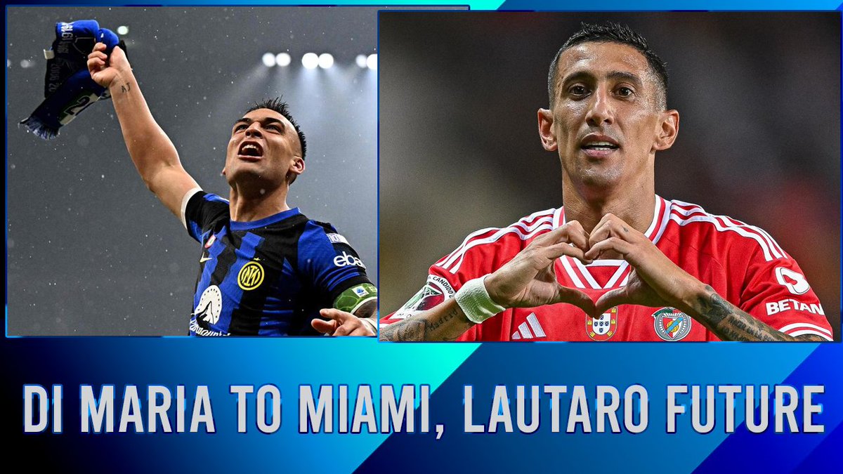 🚨 NEW ARGENTINA VIDEO! 🇦🇷 😇 Ángel Di María to Inter Miami from Benfica? 🐐 Playing with Lionel Messi 🔵 Lautaro Martínez to renew with Inter ⚽️ Him joining another club? 🗣 Your comments, questions 🔗 youtu.be/ta4aaE34qsU?si…