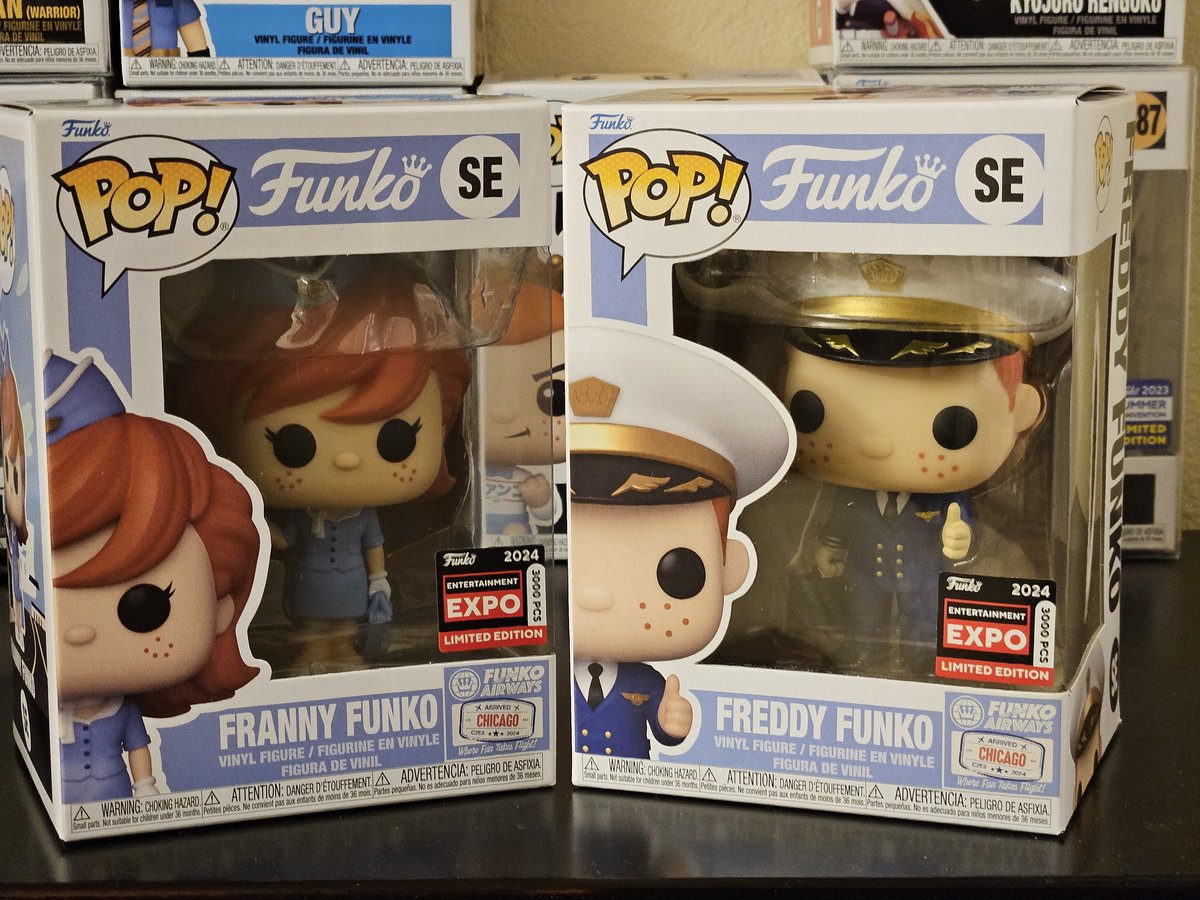 MAILCALL:  Franny and Freddy.  Franny box is a bit warped.  Freddy was minty.    Came in sorter.  Outside box was a bit crushed, but my hard protector was wrapped.  Overall, no complaints.  Thanks @OriginalFunko