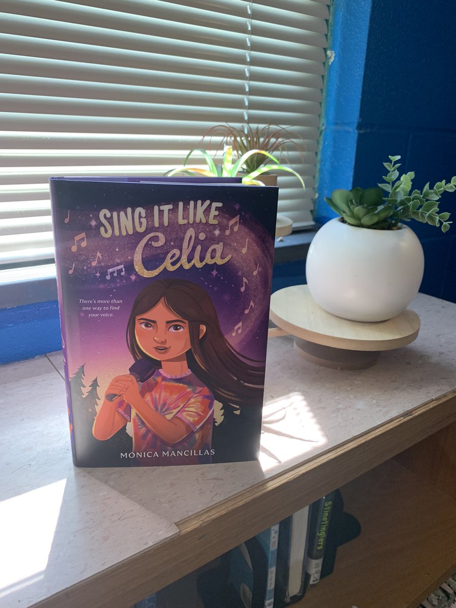 Thank you @MonicaMancillas for the copy of SING IT LIKE CELIA to share with our school’s readers! I know they’ll love meeting Salva & watching her find her voice as much as I did when I read the book. #mglit