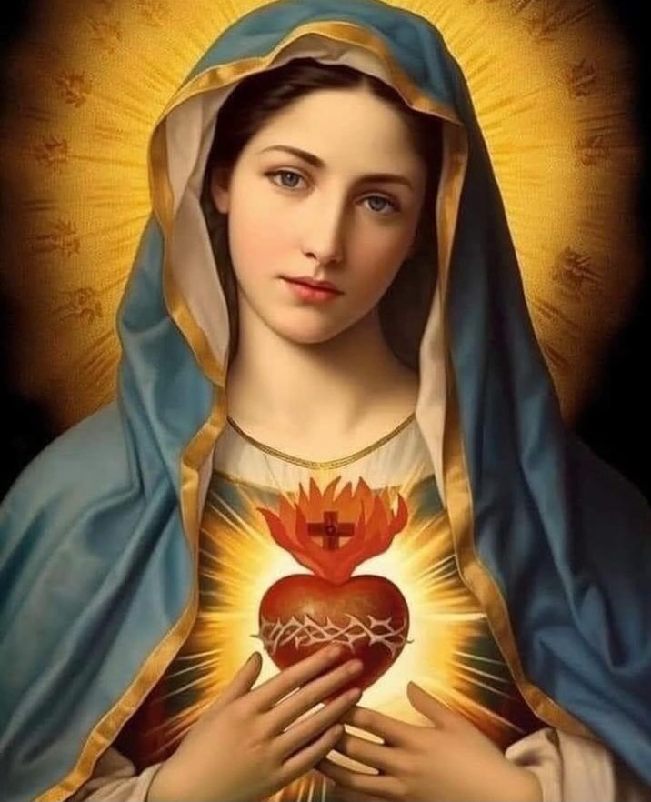 ✝️ Dios te salve, María,  llena eres de gracia; el Señor es contigo. Bendita Tú eres  entre todas las mujeres, y bendito es el fruto de tu vientre, Jesús.  Santa María, Madre de Dios, ruega por nosotros, pecadores, ahora y en la hora de nuestra muerte. Amén 🙏