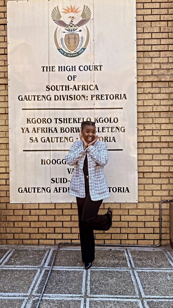 We congratulate our legal researcher Moyahabo Thoka on being admitted as the Attorney of the High Court of South Africa! ⚖️ We are proud of you! 👏🏿😀