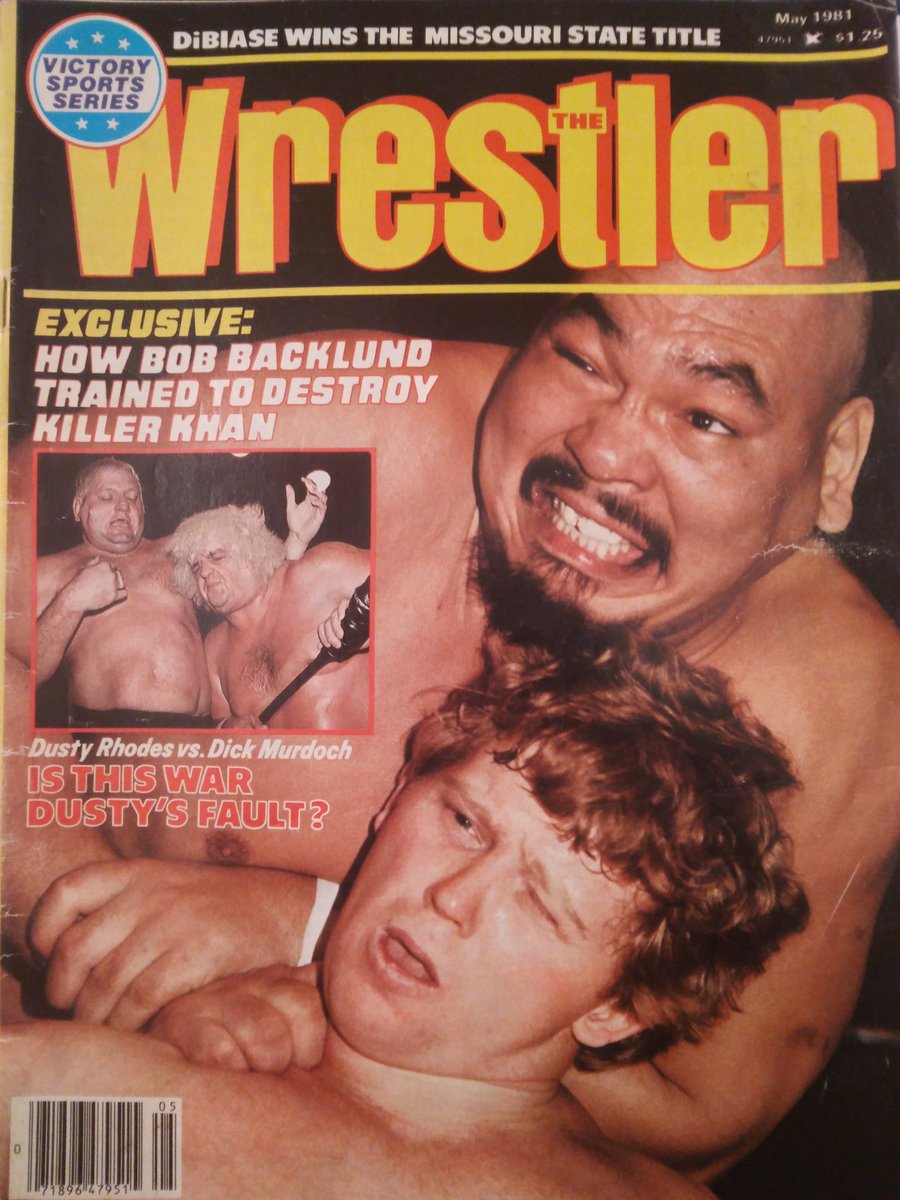 Arnie's archives: #Killerkhan knew the locations of all the pressure points tortures #BobBacklund on the cover of the wrestler may 1981 @RasslinGrenade