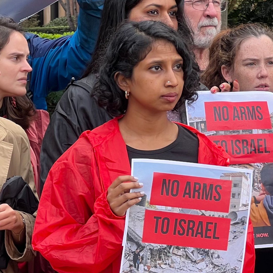 This week we rallied. All around the world, we're calling on governments to #StopArmingIsrael. Nothing manufactured in Australia should contribute to death and destruction in Gaza. Write to your rep and Defence Minister Marles now: actionaid.org.au/actions/tell-y… #StopSendingArms