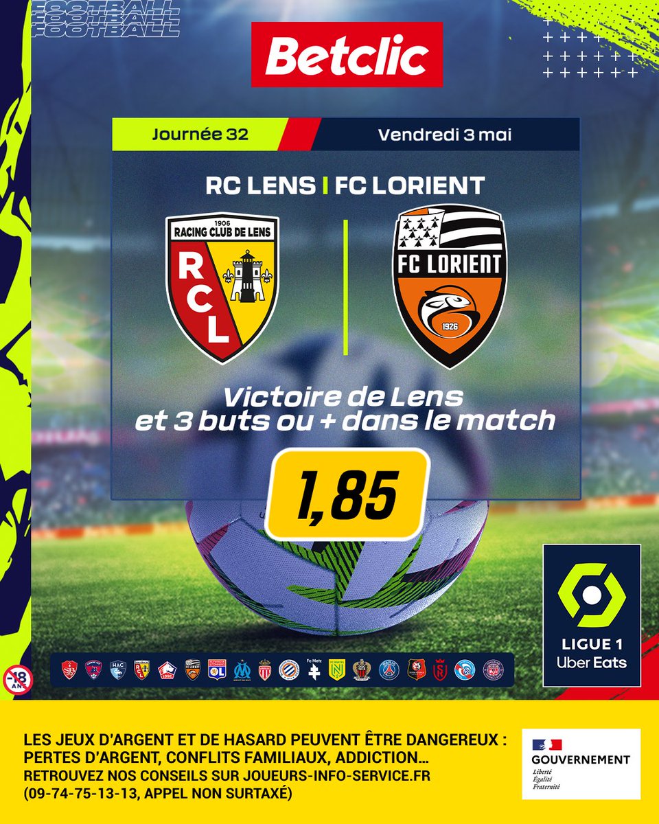 Les Lensois sortent le grand jeu face aux Merlus ? 👏 📲 Ton pari en 1 clic ici : betclic.fr/bet/268v0e38