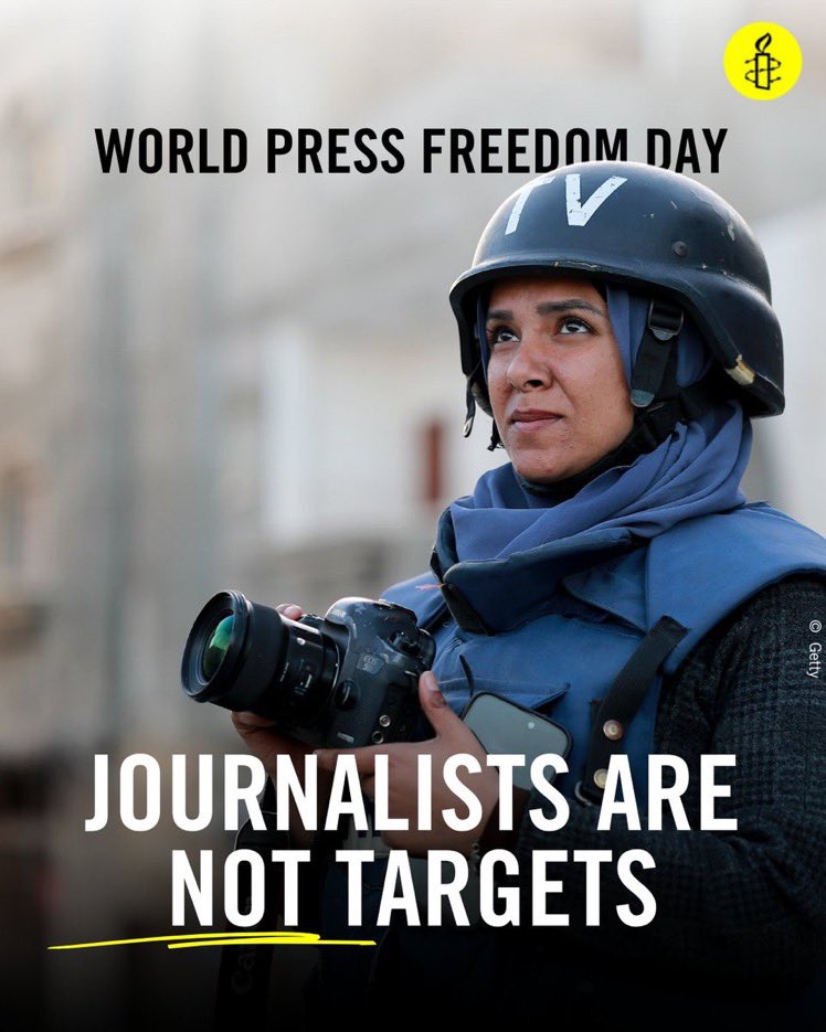 At least 92 Palestinian journalists have been killed in #Gaza over the last 6 months, more than in any recent conflict in such a time span

On #WorldPressFreedomDay we remember the fallen &amp; we pay tribute to those still reporting from Gaza
#WPFD #WPFD2024 #JournalismIsNotACrime👇
