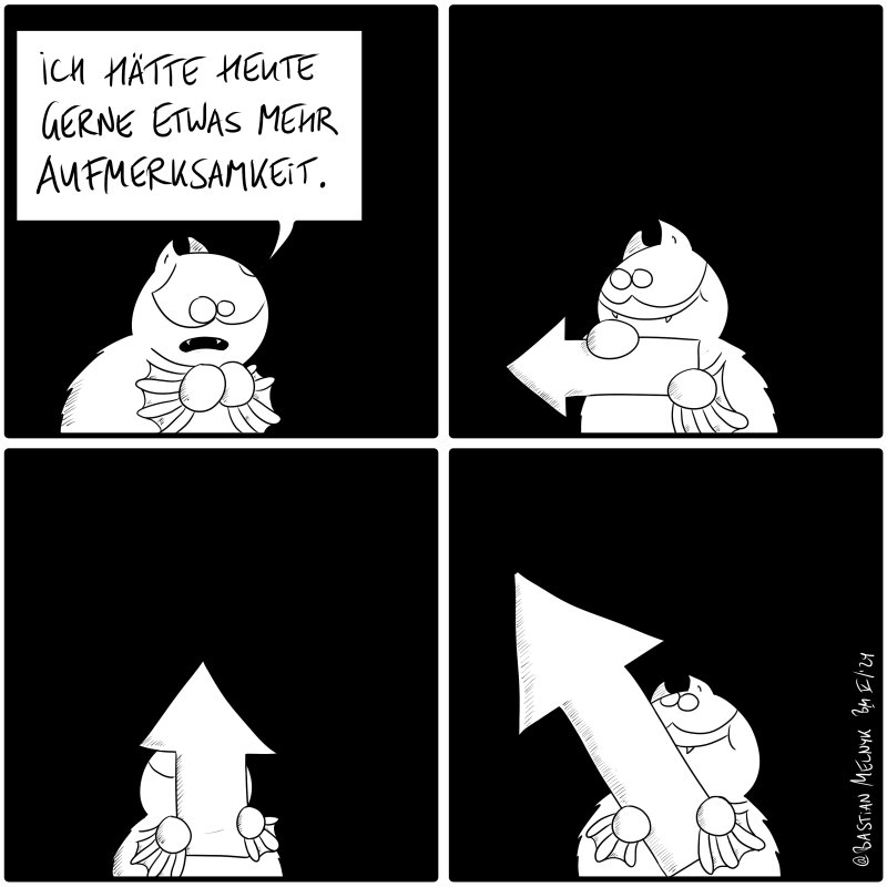 Der heutige Comic ist aufmerksam.
fonflatter.de