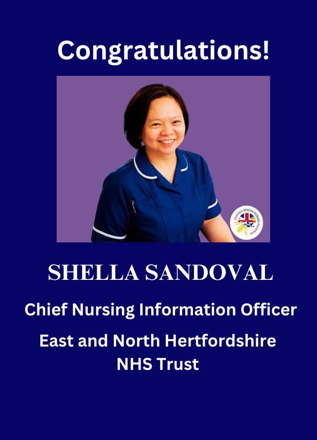 We are thrilled to announce one of our core member, Shella Sandoval’s well-deserved appointment as Chief Nursing Information Officer! Let's celebrate this amazing achievement together! #ProudMoment #TeamSuccess